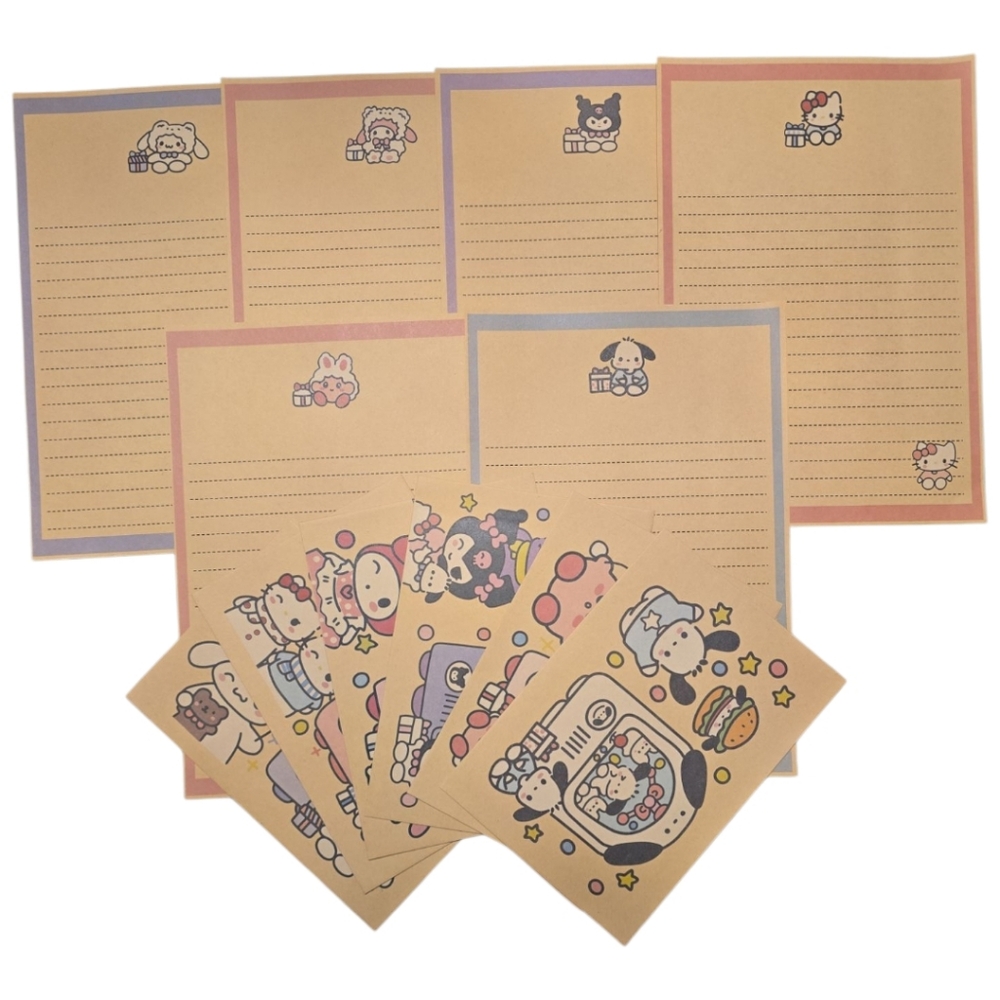 Sanrio Friends Character Letter Set